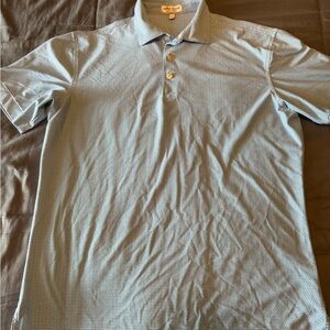 Peter Millar Light Gray Polo Shirt Casual Style